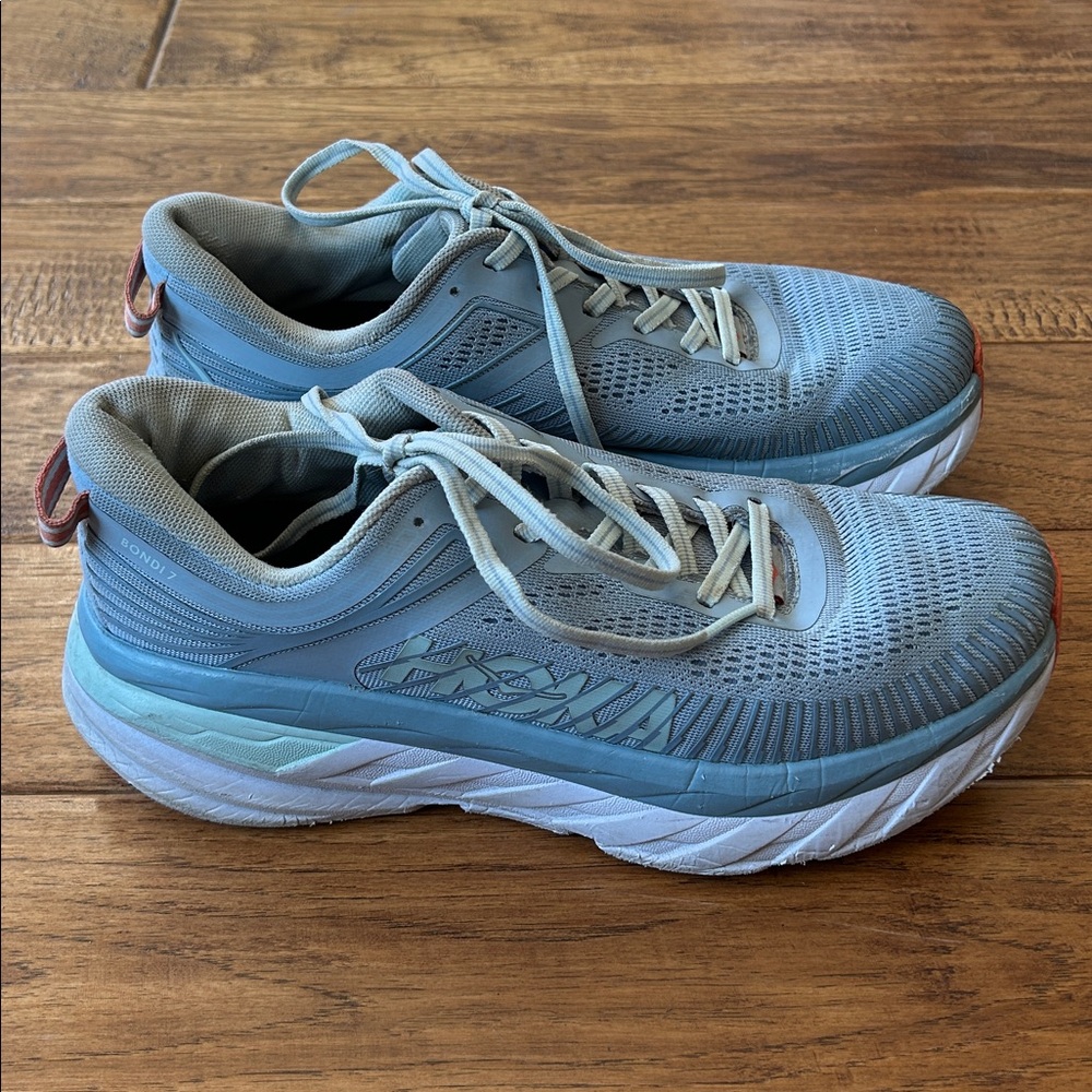Hoka One One Women's Light Blue Athletic Running Shoes